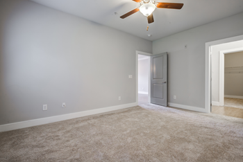 Plush carpeting in bedrooms
